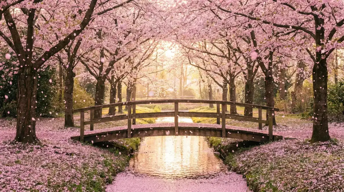 樱花桥畔 - 电视剧邻居也疯狂 唯美风景